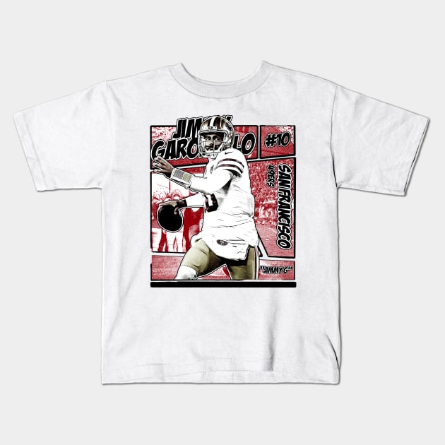 Jimmy Garoppolo // Comics Retro 90s Kids T-Shirt by Bootlegheavens